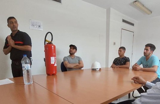 Ambiance sur la formation Incendie